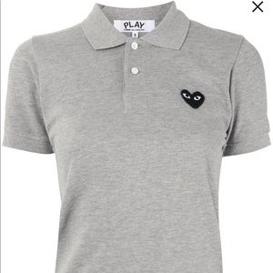 Comme Des Garçons Play logo embroidered polo shirt